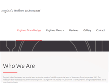 Tablet Screenshot of cuginosmenu.com